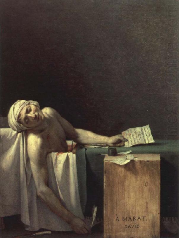 Jacques-Louis  David death of marat china oil painting image